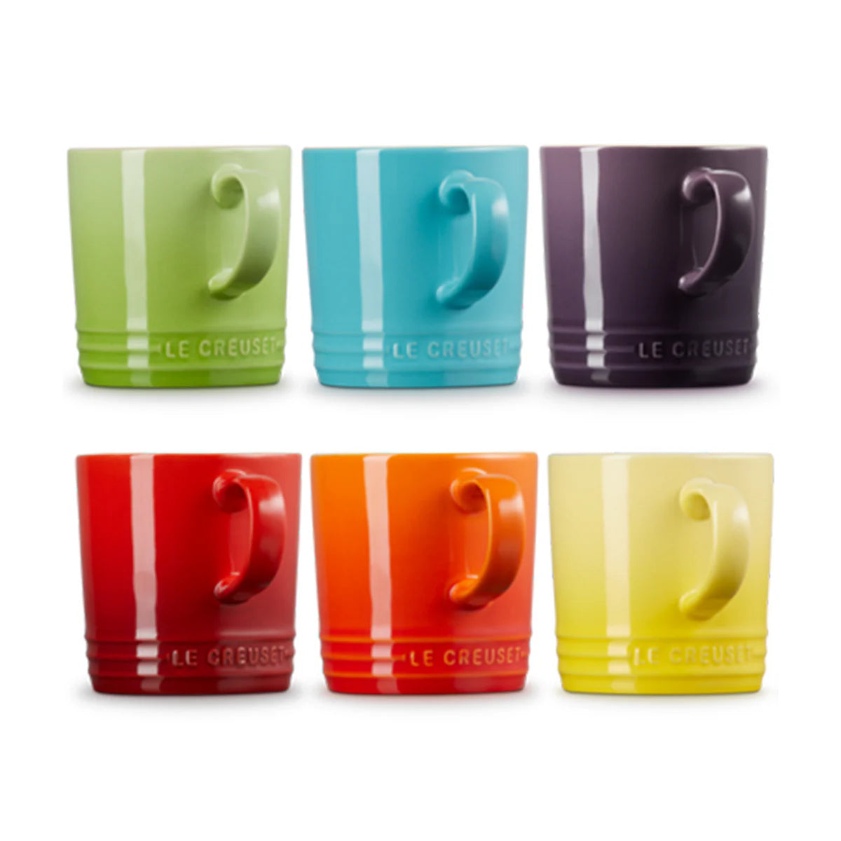 Komplekts LE CREUSET Set of 6 stoneware 350ml in different colours