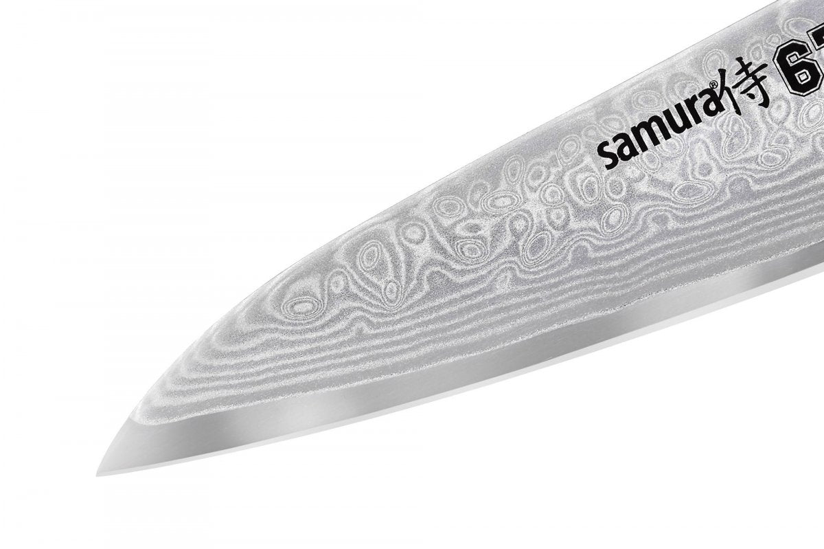 Нож кухонный SAMURA DAMASCUS 67 Paring 3.9"/98 мм, 67 слоев.