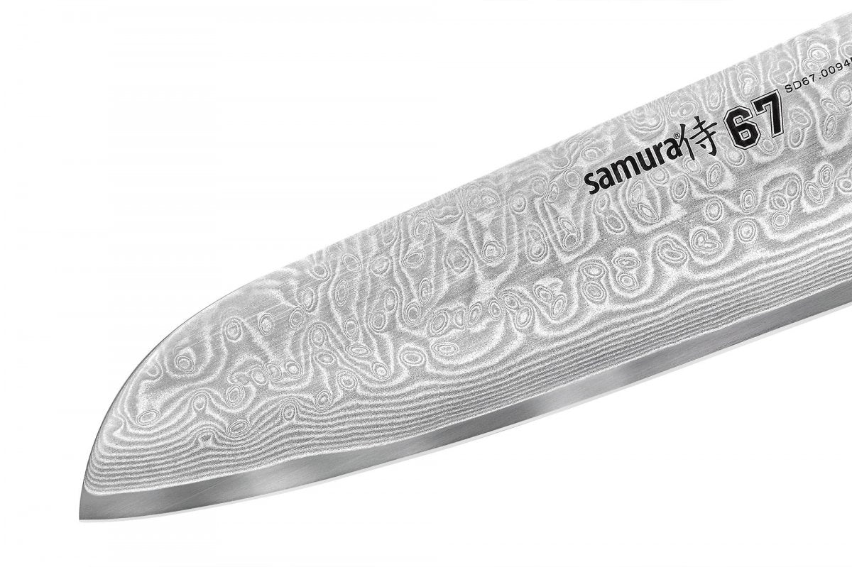 Нож кухонный SAMURA DAMASCUS 67 Santoku 7.0"/175 мм, 67 слоев.