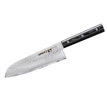 Нож кухонный SAMURA DAMASCUS 67 Santoku 7.0"/175 мм, 67 слоев.