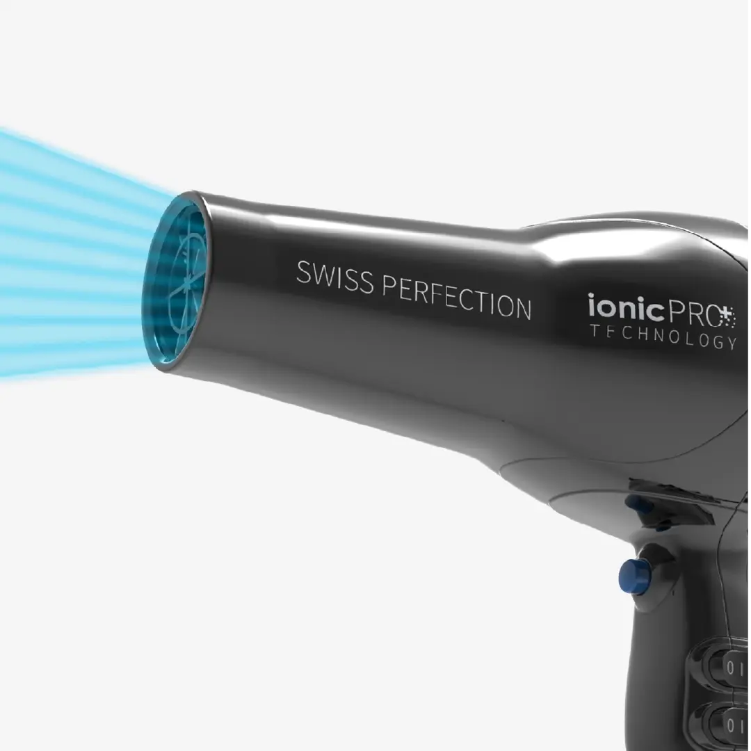 Hair dryer SOLIS 440 Swiss Perf 360° ionic PRO Black 