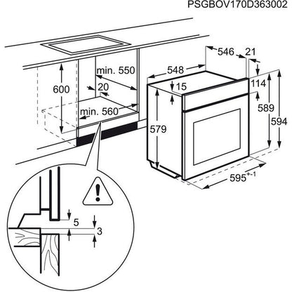 Built-in oven AEG BES331111B