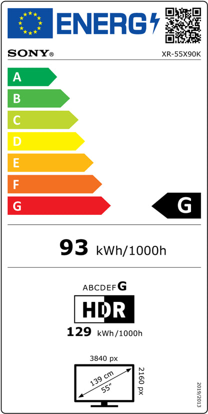 TV UHD LED SONY XR-55X90K