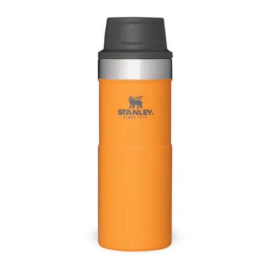 Thermal mug STANLEY The Trigger-Action 0.35L in saffron yellow color