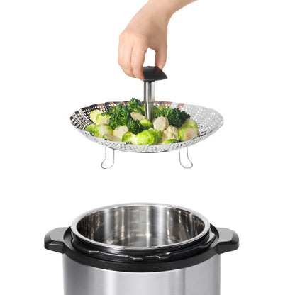 Sietiņš tvaicēšanai OXO Stainless Steel Steamer with Extendable Handle