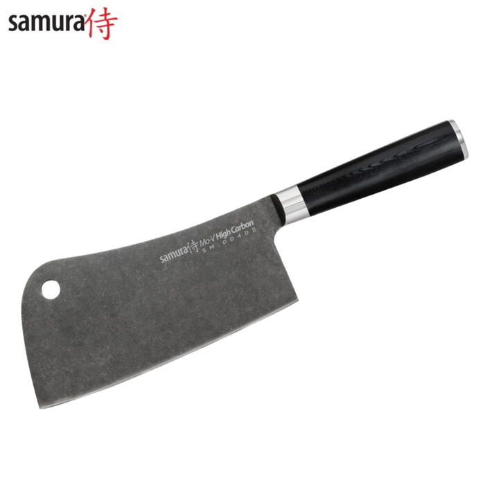 Virtuves cirvis SAMURA MO-V Stonewash Cleaver 7.0"/180 mm SM-0040B