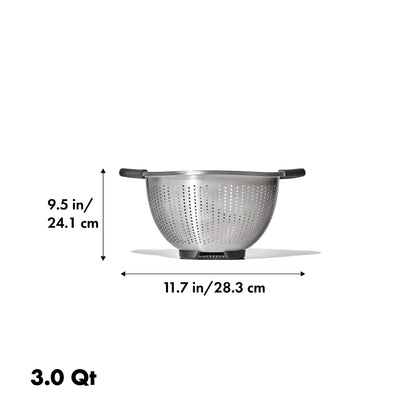 Caurduris OXO Stainless Steel Colander - 2.8L