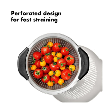 Caurduris OXO Stainless Steel Colander - 2.8L