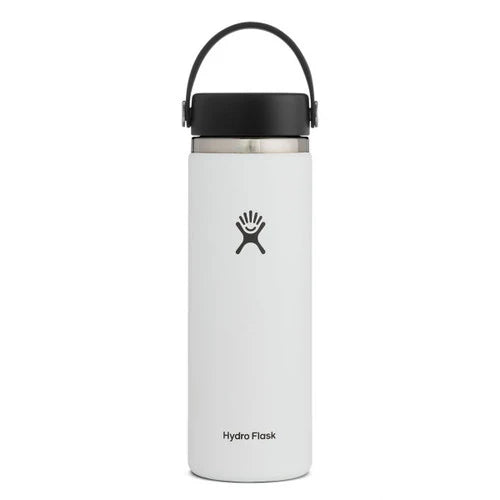 Thermal mug HYDRO FLASK WIDE MOUTH WITH FLEX CAP, WHITE 20 OZ (591ml)