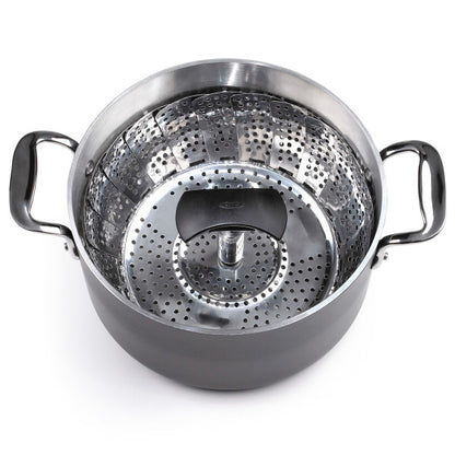 Sietiņš tvaicēšanai OXO Stainless Steel Steamer with Extendable Handle