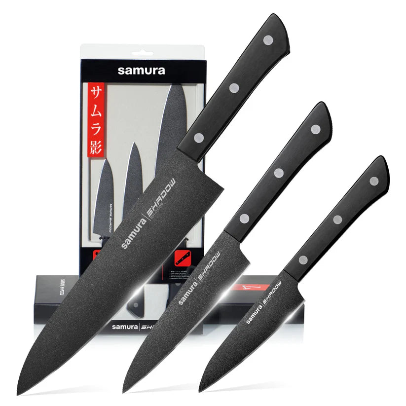 Nažu komplekts SAMURA SHADOW Set of 3 kitchen knives SH-0220