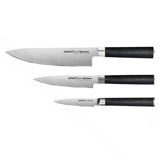 Nažu komplekts SAMURA MO-V Set of 3 kitchen knives in a gift box SM-0220