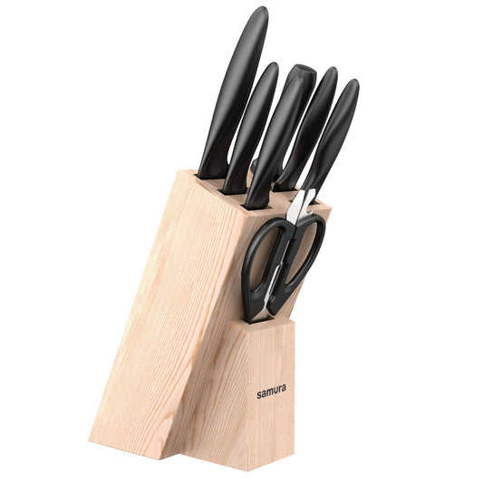 Nažu statīvs ar nažiem SAMURA MOJO Knife Block Set 8Pcs, Black SMJ-0280B