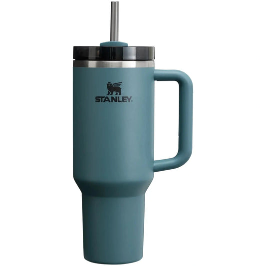 Thermal mug with straw STANLEY The Quencher H2.O FlowState Tumbler 1.18L dark purple