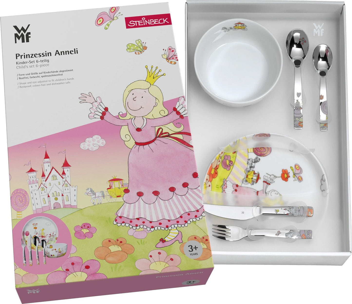 Bērnu galda piederumu komplekts WMF Prinzessin 6-piece