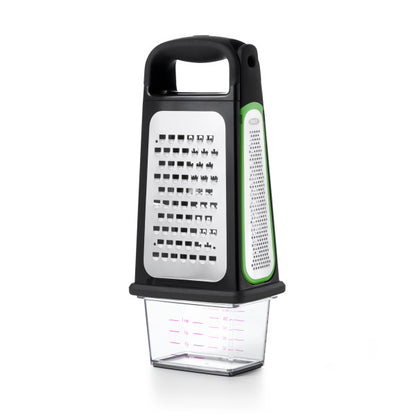 Rīve OXO Etched Box Grater with Removable Zester